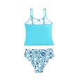 thumbnail image 3 of CCRFTGI Girls Swimsuits 10-12 Summer 2 Piece Cute Tankini Beach Sport Swimsuits Swimming Tween Girls Trendy Clothes Bathing Suit Light Blue 12-13 Years, 3 of 4