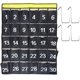 thumbnail image 1 of Organizador digital para teléfono celular con 30 compartimentos, color azul marino, con bolsillos numerados y organizador gráfico, bolsa de almacenamiento montada en la pared con 4 ganchos, 1 of 5