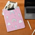 thumbnail image 5 of FORMRS A4 Clipboard Folder with Pen Holder Horizontal Foldable School Office Binder, Ice Cream Rainbow Pattern, 5 of 9