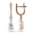thumbnail image 4 of GRA Certified 1.50 Ct Pear Cut Diamond Drop Earrings – 18K Rose Gold | Women's Earrings, 4 of 5
