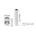 thumbnail image 2 of Uxcell 32 Pcs M10×20 Hexagon Open Nut with Threaded Pipe and Hex Nuts, 2 of 5