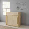 thumbnail image 3 of SafeGlide Changing Table and Wall Organizer Set, Built-In Storage, Easy to Clean, Natural, 3 of 7