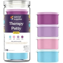 Special Supplies Therapy Putty for Kids and Adults - Resistive Hand Exercise Stress Relief Therapy Putty Kit, Set of 4 Strengths, Three Ounces of Each Putty