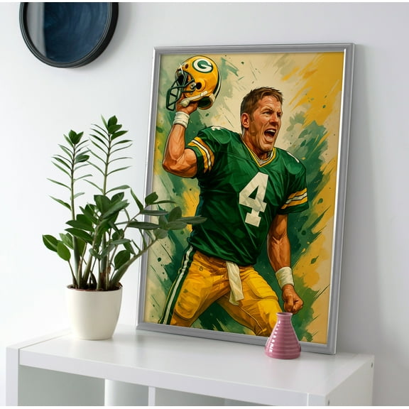 Brett Favre Poster or Canvas Wall Art
