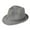 Gray, variant on POIUYTR Boater Hats for Men Straw Trilby Hat Short Brim Fedora Straw Sun Hat for Men Panama Beach Hat