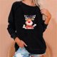 thumbnail image 1 of Pntutb moda mujer imprimir manga larga cómoda transpirable cuello redondo sudadera Pntutb Pntutb-8279, 1 of 6
