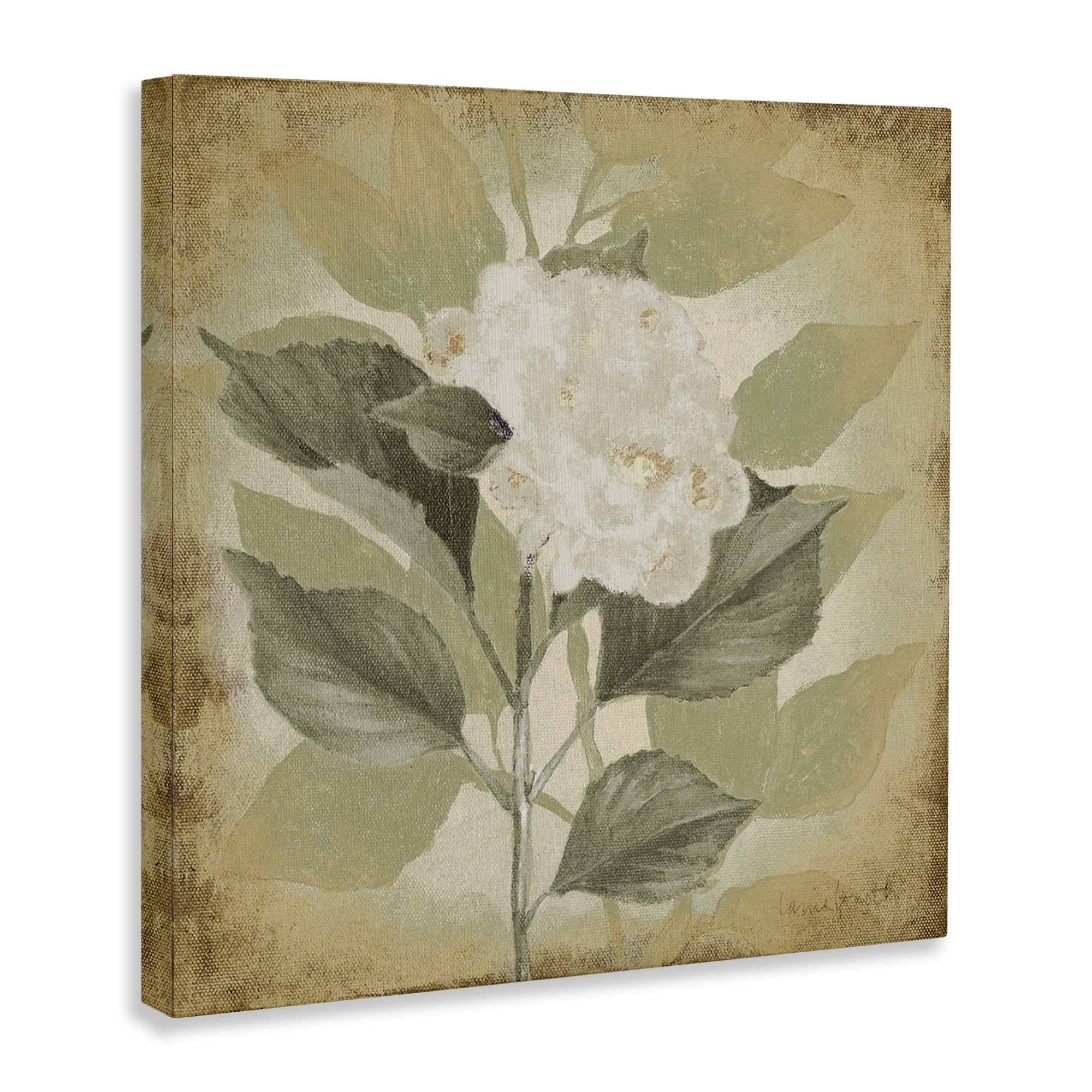 Stupell Industries Rustic Geranium Impression Plants & Flowers Painting Wrapped Canvas Art Print Wall Art, 30 x 30