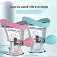 thumbnail image 3 of 2pcs Eye Wash Cup, Eye Wash Cleaner Kit Manual Air Pressure Eye Cleaning Cup Tool Eye Rinse,silicone Eye Bath Cup, 3 of 5