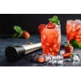 thumbnail image 3 of Muddler para cócteles, barra profesional de acero inoxidable, trituradora de frutas con cabezal de nailon ranurado para hacer mezclas de Mojito y otras bebidas Fason ZJWJ240, 3 of 6