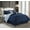 Dark Blue, variant on Lanco Ariana Damask 7 Piece Comforter Bedding Set, Grey, Size Queen, Fill Polyester, All Season Bedding Set