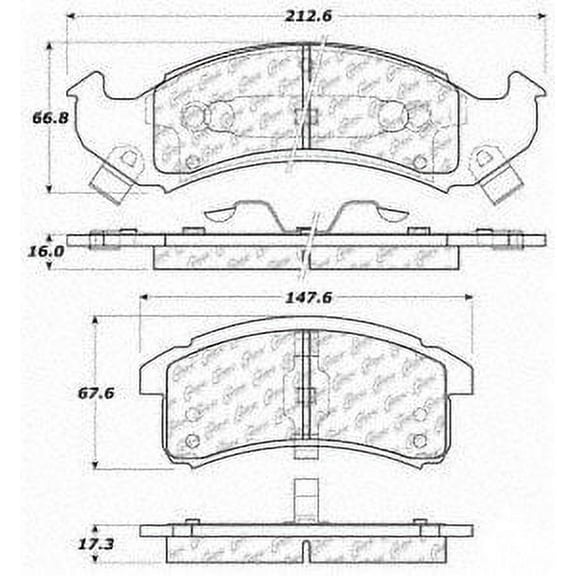 Centric Parts - Ceramic Pads