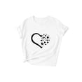 thumbnail image 2 of Camisetas De Manga Corta Para Mujer, Camisetas De Verano Para Oficina, Camping, ComprasBabysbule Women's Summer Tops Fashion Women Valentine's Day Print Short Sleeve T-shirt Novelty GraphCamisetas d, 2 of 5