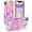 Pink Gold, variant on AVOCASE for iPhone 16e Case 2025,with Magnetic Invisible Ring Stand [Compatible with MagSafe],Rugged Slim Shockproof Marble Pattern Design Case for Women Men Girls,Pink Clear/Glitter