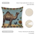 thumbnail image 4 of camel butterfly Qajar artlinen throw pillowcase decoration pillowcase gifting preferred 20x20 inch cushion cover 4 sets sofa pillowcase sofa bedroom living room car, 4 of 8