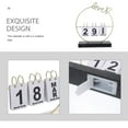 thumbnail image 3 of OULII Rotating Perpetual Calendar Wood Calendar with Date Display 1Pack, 3 of 8