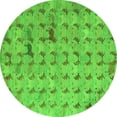 thumbnail image 1 of Ahgly Company Indoor Round Abstract Green Modern Area Rugs, 8' Round, 1 of 4