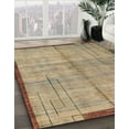 thumbnail image 2 of Ahgly Company Indoor Rectangle Abstract Dark Gold Brown Area Rugs, 8' x 10', 2 of 6