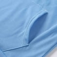 thumbnail image 4 of UngA Women Hoodies Pulllover Long Sleeve Half Button Hoodies Fall Fashion Sweatshirts Hooded Tunic Tops Oversized Hoodie Women (Light Blue,L), 4 of 7
