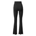 thumbnail image 5 of KHONTS Women's Yoga Pants Bootcut Leggings High Waisted Workout Tummy Control Flare Pants Lifting Stretchy Athletic Trousers Black L, 5 of 7