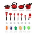 thumbnail image 3 of Pyaiiner 20PCS Play Kitchen Accessories Toy with Cookware Boiling Kettle Frying Pan Pressure Cooker Fake Vegetables Role Playing Fun Birthday Christmas Gift, 3 of 6