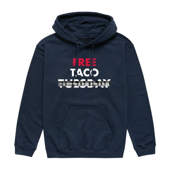 Instant Message - Free Taco Tuesday - Men's Pullover Hooded Fleece Sweatshirt