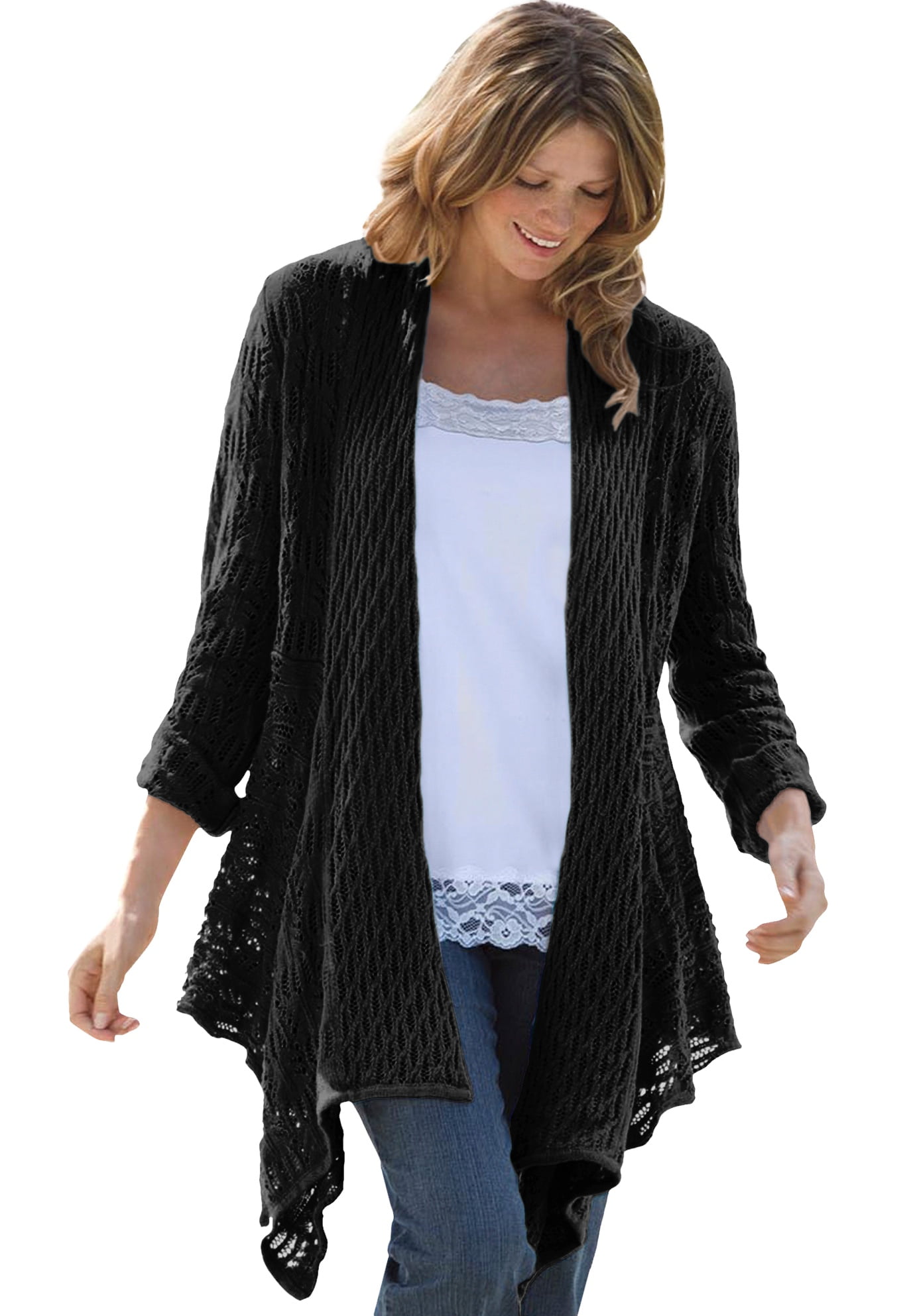 pointelle cardigan uk