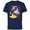 Navy, variant on Disney Princess Friends Light Up My Life Valentine’s Day - Short Sleeve Cotton T-Shirt for Adults - Customized-Natural
