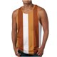 thumbnail image 1 of Camiseta sin mangas de cuello redondo para hombre, ropa de ocio, fitness, para el hogar, pijamas, camiseta con estampado de rayas de moda a color, blusa deportiva de poliéster para hombre, 1 of 4