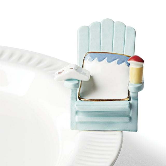 Silla de Playa Lenox 894239 Profile Poppers Porcelana con Detalles en Oro