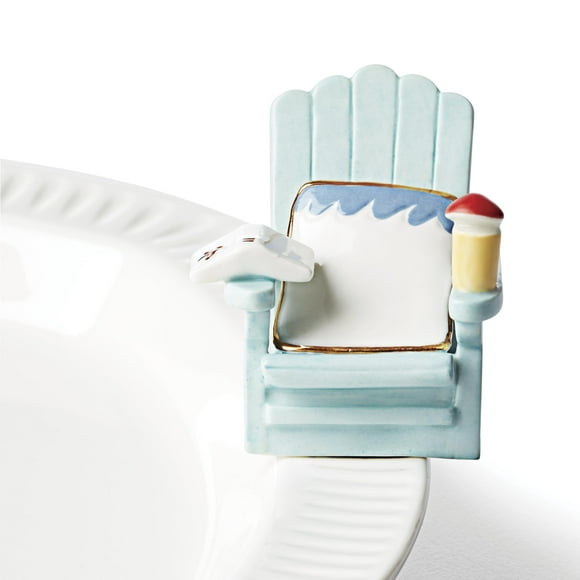 Silla de Playa Lenox 894239 Profile Poppers Porcelana con Detalles en Oro