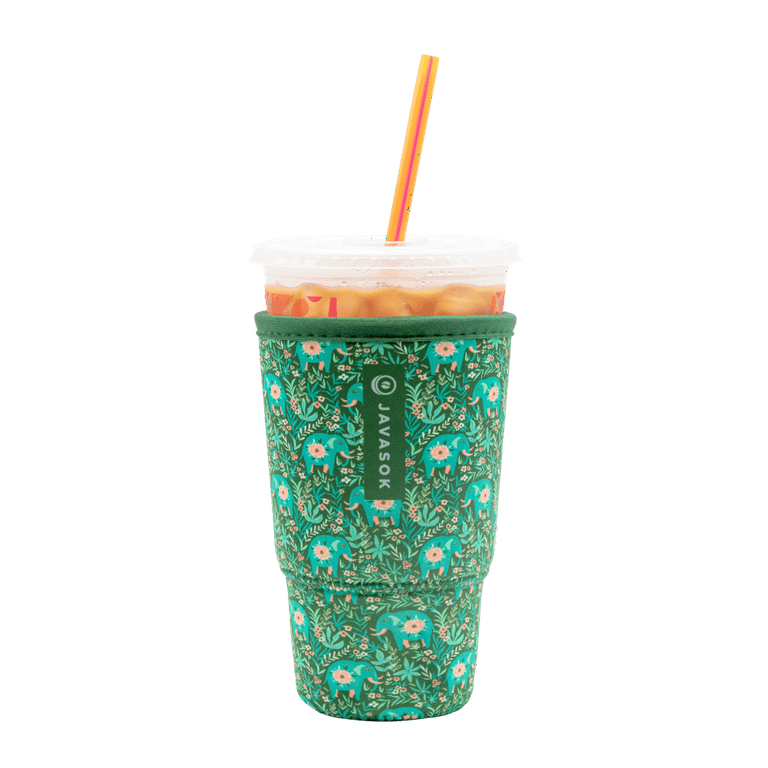 3 Pack Iced Coffee Cup Sleeve for Large Sized Cups, Reusable Neoprene Iced Coffee Cup Holder for Hot Cold Drinks, Compatible with Starbucks, Dunkin