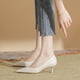 thumbnail image 1 of Tacones altos para mujer sin cordones Stilettos zapatos básicos para bodas, trabajo, oficina, negocios, 1 of 7