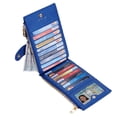 thumbnail image 2 of Billetera RFID Travelambo para mujer, grande, plegable con bolsillo con cremallera, 2 of 4