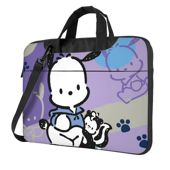Sanrio Pochacco Laptop Bag Laptop Case Computer Notebook Briefcase Messenger Bag With Adjustable Shoulder Strap 15.6 Inch