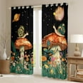 thumbnail image 2 of Castle Fairy Snail Mushroom Boy Girl Blackout Curtains Set of 2 (52x84 Each),Chic Floral Flowers Window Curtains,Botanical Plants Curtains and Drapes,Ultra Soft Home Decor, 2 of 6