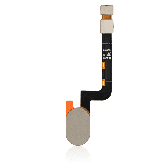 Replacement Home Button With Fingerprint Sensor Flex Cable Compatible For Motorola Moto G5S (XT1797 / 2017) (White)