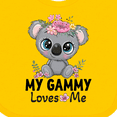 thumbnail image 4 of Inktastic My Gammy Loves Me Girl Grandchild Koala Girls Baby Bib, 4 of 4