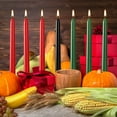 thumbnail image 7 of Kwanzaa Taper Candles Set - 7 Pack of Dripless Red and Green Candles for Celebrations - Clean Burning, Hand-Dipped Quality Stick Candles, 7 of 7