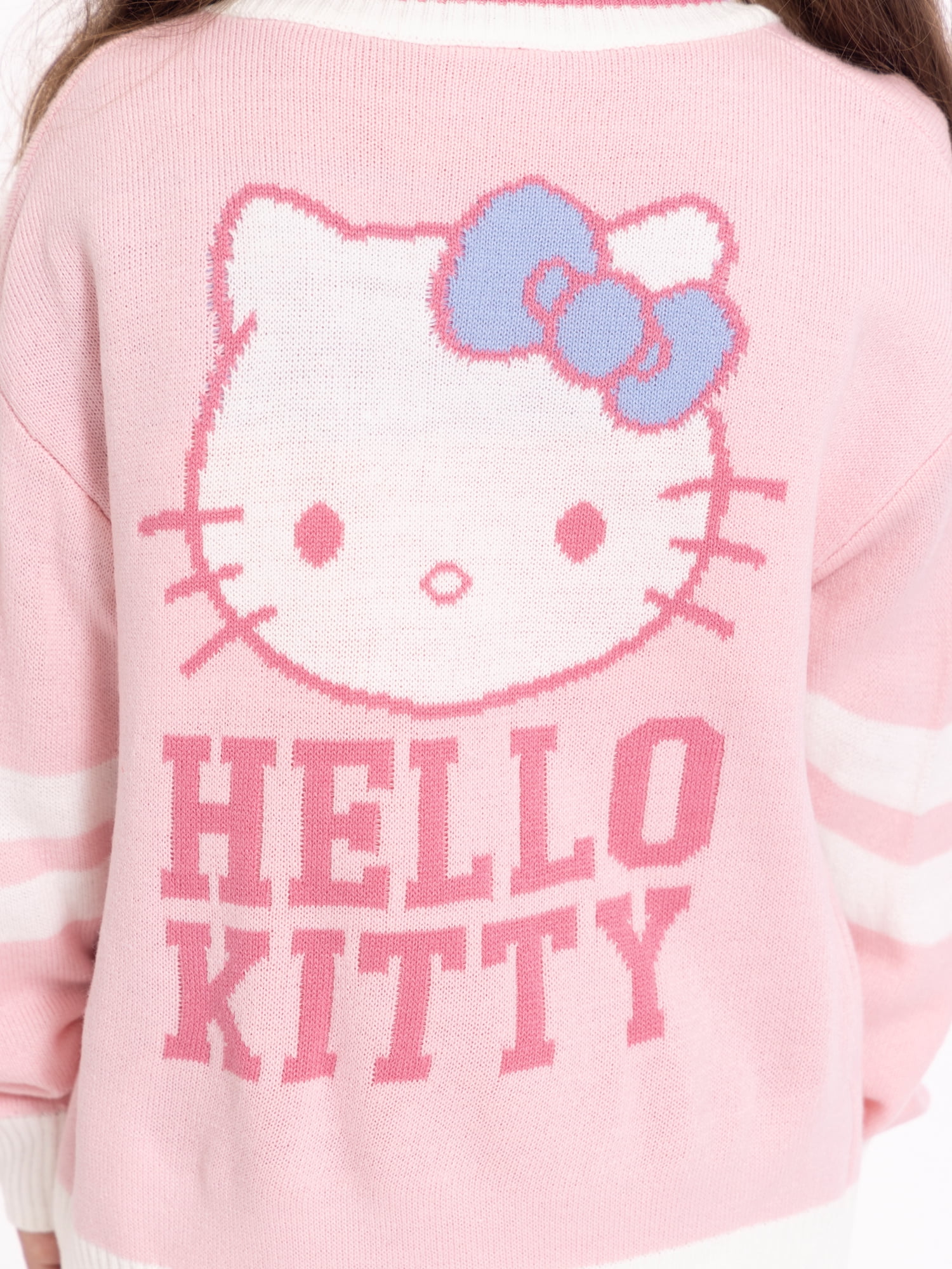 Hello Kitty Toddler Girls Button Down Cardigan with Long Sleeves, Sizes 12M-5T
