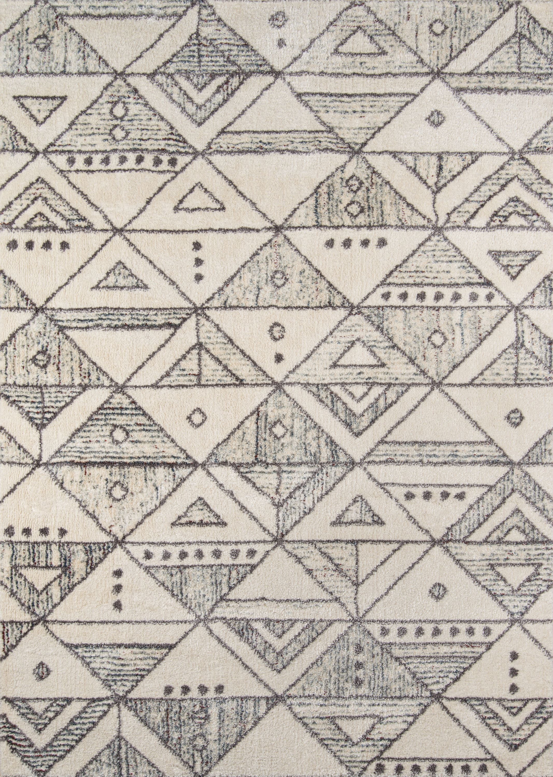 Momeni Geometric Modern Area Rugs, Ivory