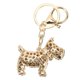 thumbnail image 2 of Puppy Keychain Shiny Rhinestone Innovative Cute Hand Made Metal Key Fob for Bags Backpacks Decorative Pendant Gifts, 2 of 3