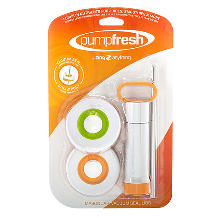 Pump Fresh Mason Jar Vacuum Lids Set of 2