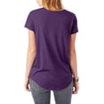 thumbnail image 2 of Ma Croix Womens Lightweight Comfort Active Round Hem Short Sleeve T Shirt, 2 of 6