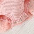 thumbnail image 5 of BAODANN Girls Long Sleeve Floral Romper Lace Bodysuits Dress Headbands Set Long Sleeve Shirts Girls Shirts for Baby Girl 18 Shirt Clothes 6 Months Baby Organic Clothes, 5 of 6