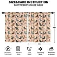 thumbnail image 2 of Blackout Kids Curtains,Black Cute Dachshund Dog and Wine Childrens Insulated Curtains Set Of 2,Bedroom Essentials,Toddler Room Decor 42"x54"(106x137cm), 2 of 4