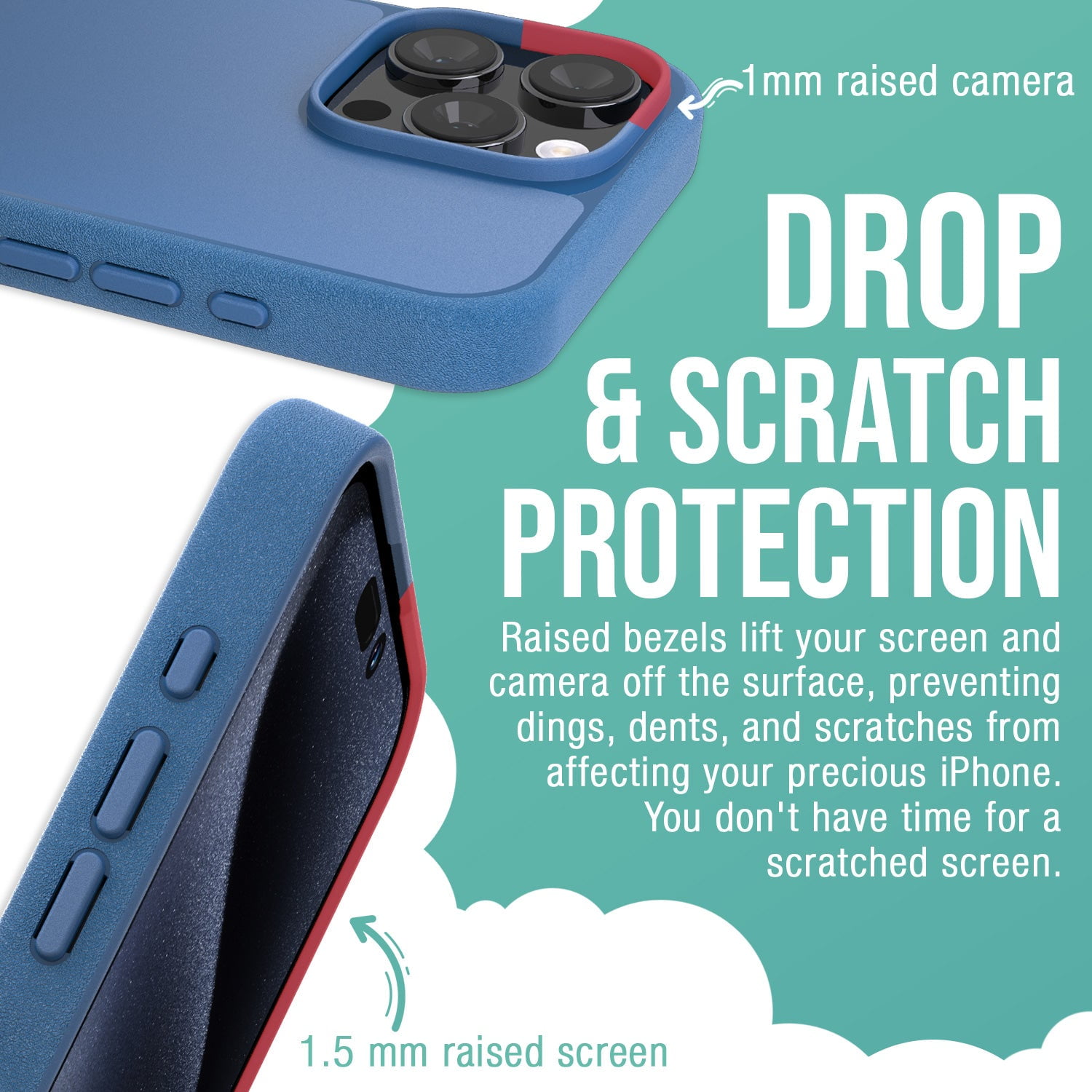 Smartish® iPhone 16 Pro Max Wallet Case - Wallet Slayer Vol. 1 [Slim + Protective] Credit Card Holder - Drop Tested Hidden Card Slot Cover Compatible with Apple iPhone 16 Pro Max - Blues on the Green