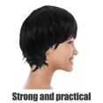 thumbnail image 3 of Short Cosplay Wig For Women: 30cm Charming Fake Hair - Role Playing Cosplay Wigs For Halloween Anime Events & Masquerades, 3 of 3
