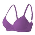 thumbnail image 3 of Feancey Push Up Wireless Bras for Women Support V Neck Bralettes No Underwire Bra Comfortable Lightly Padded Everyday Brassieres Purple L, 3 of 9