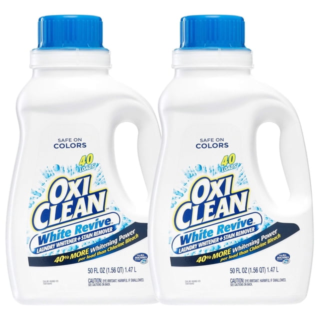 Quitamanchas para ropa OxiClean White Revive 1,5 L, 40 cargas