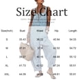thumbnail image 4 of WULMLEO Women's Striped Loose Fit Square Neck Rompers Sleeveless Minimalist Wide Leg Jumpsuit with Pockets Summer Casual Overall Dressy 2026 Overalls Sky Blue 2XL, 4 of 5